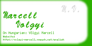marcell volgyi business card
